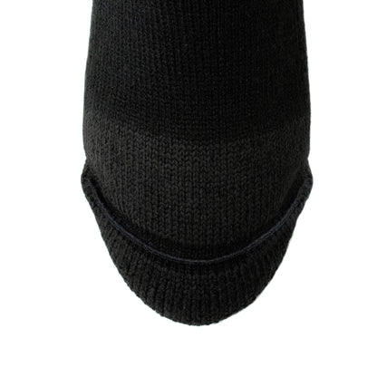 At Work Steel Toe Cushioned Heavyweight Sock - Black toe perspective - made in The USA Wigwam Socks