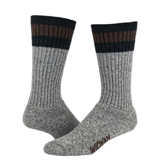 Merino Hiker Midweight Crew Sock - Brown full product perspective