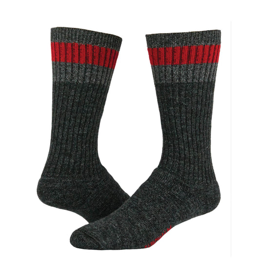 Merino Hiker Midweight Crew Sock - Red full product perspective