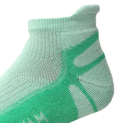 Thunder Low Lightweight Athletic Sock - Yucca heel and cuff perspective - made in The USA Wigwam Socks