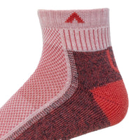 Cool-Lite Hiker Quarter Midweight Sock - Sugar Coral swatch - made in The USA Wigwam Socks