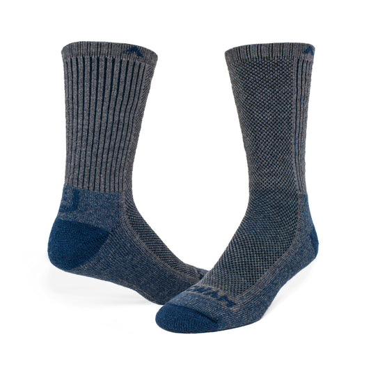 Cool-Lite Hiker Crew Midweight Sock - Majolica Blue full product perspective