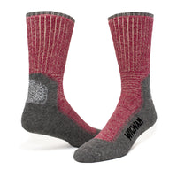 Hiking Outdoor Midweight Crew Sock - Bright Rose swatch - by Wigwam Socks