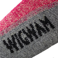 Hiking Outdoor Midweight Crew Sock - Bright Rose swatch - made in The USA Wigwam Socks