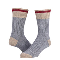 Throwback Stripe Crew Lightweight Everyday Sock - Red swatch - by Wigwam Socks