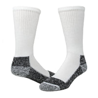 At Work Steel Toe Cushioned Heavyweight Sock - White/Black swatch - by Wigwam Socks