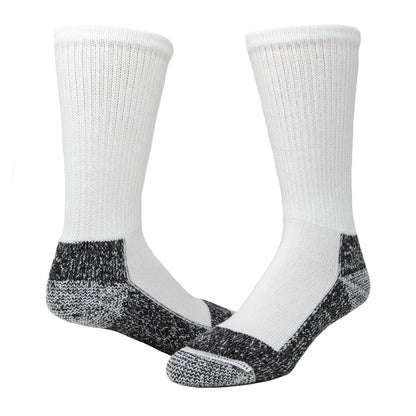 At Work Steel Toe Cushioned Heavyweight Sock - White full product perspective - made in The USA Wigwam Socks